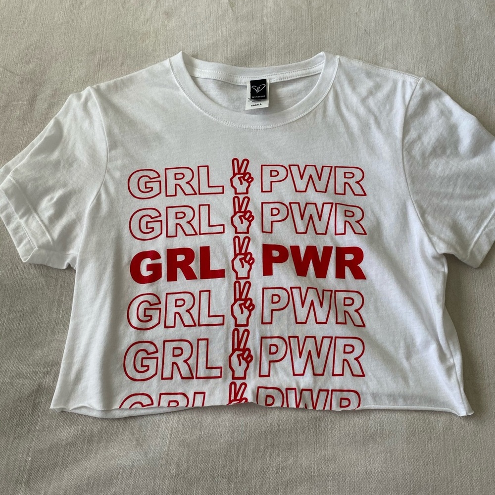 Girl Power Crop Tee shirt